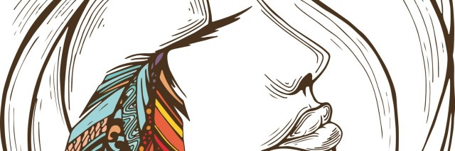 Why the Invisible Scars of My Chronic Illness Battle Matter black silhouette of a girl in profile with feathers in her hair and eyelashes , linear vector illustration of a girl on a white background