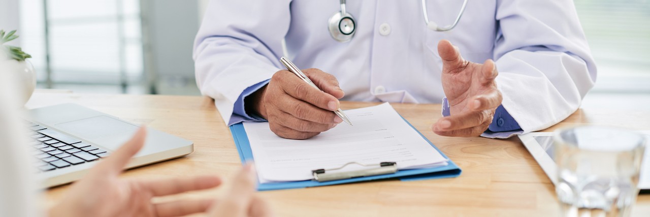 Letter to Doctors Who 'Baby' Patients With Mental Illness A doctor talking to a patient
