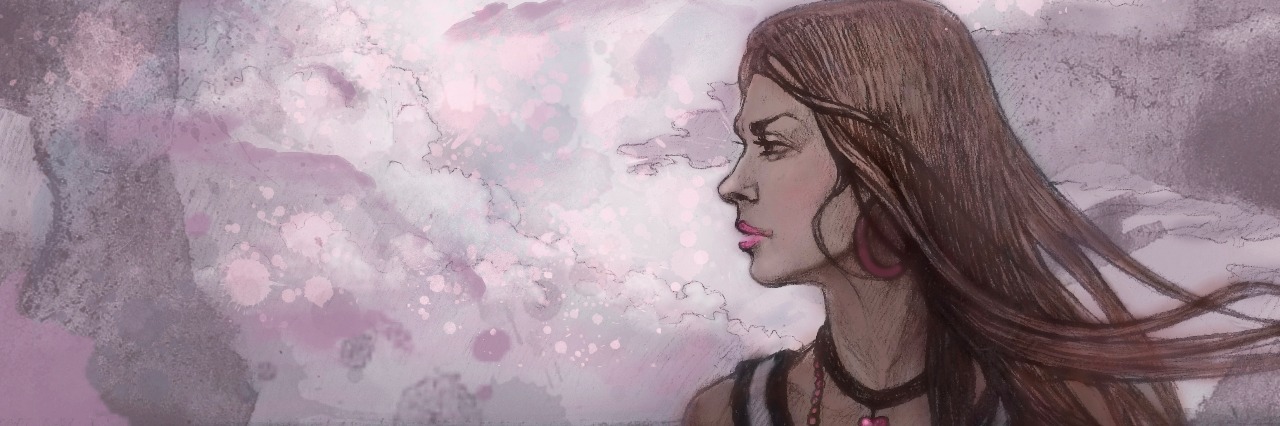 Why I Believe My Chronic Illnesses Are Terminal drawing of girl with flowing hair looking to the side