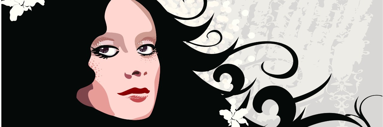 Response to Family Who Criticized My Choices for My Illness woman with long flowing black hair