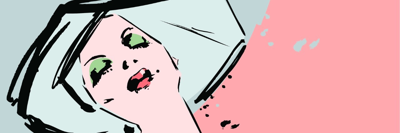 A Letter to Anxiety and the Voices That Tell Me I'm Not Good Enough Beautiful fashion model ink sketch