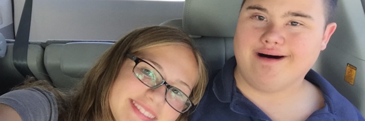 Sister of Brother With Special Needs Responds to Horrific Japan Attack sister and brother selfie