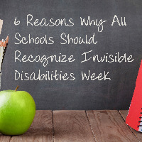 Invisible Disabilities Week chalkboard.