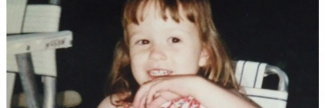 Choosing to Stop Wearing an AFO as an Adult With Cerebral Palsy Lucy wearing her leg brace as a child.