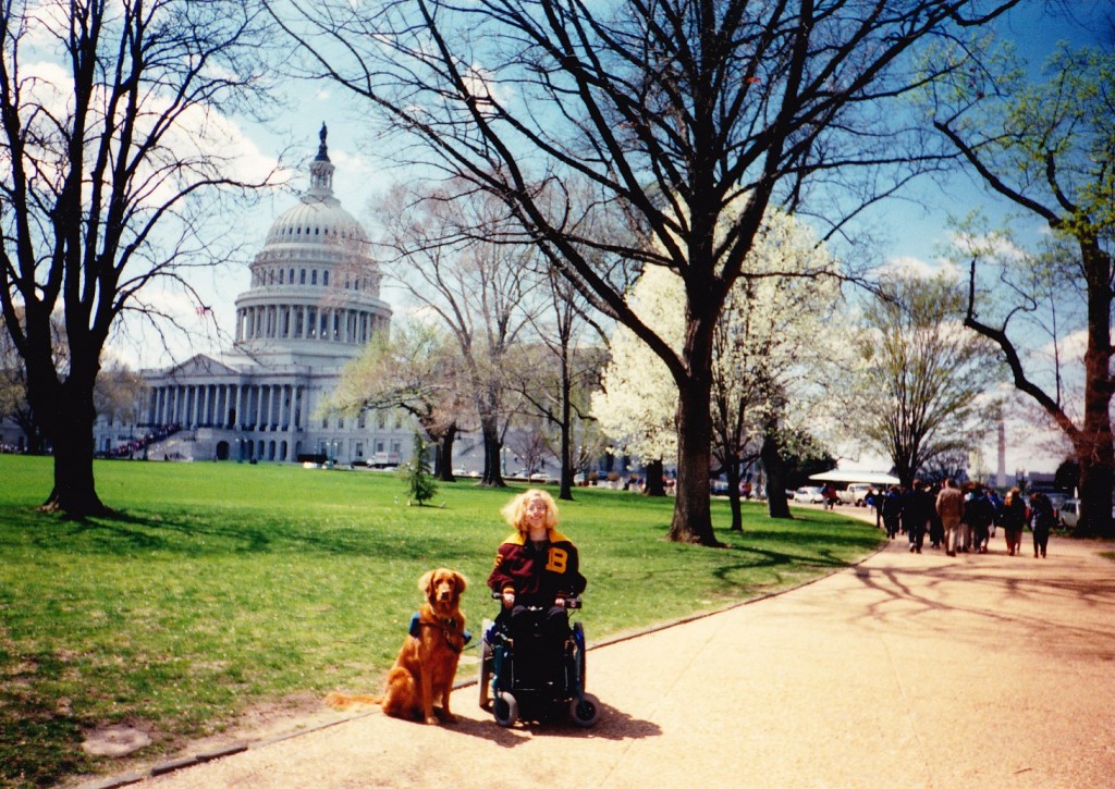 Karin in Washington, DC at age 17.