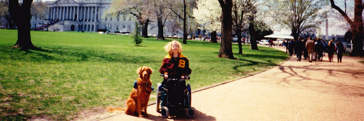 Fears About Getting Your Disabled Child Their First Wheelchair Karin in Washington, D.C. at age 17.