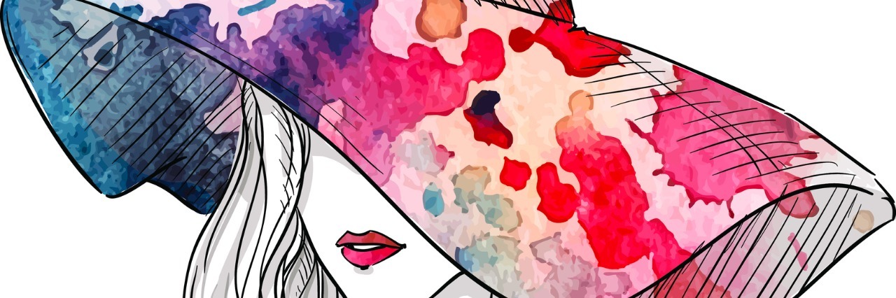 The Big Things and Little Things in Life With Multiple Sclerosis Sketch of a girl in a hat. Fashion illustration. Hand drawn