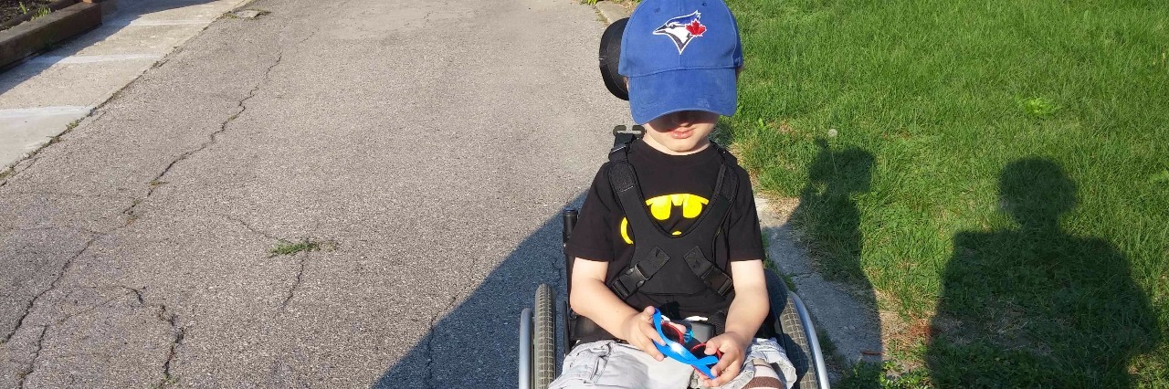 Learning to Accept Wheelchair Use for a Child With a Disability Jennifer's son in his wheelchair