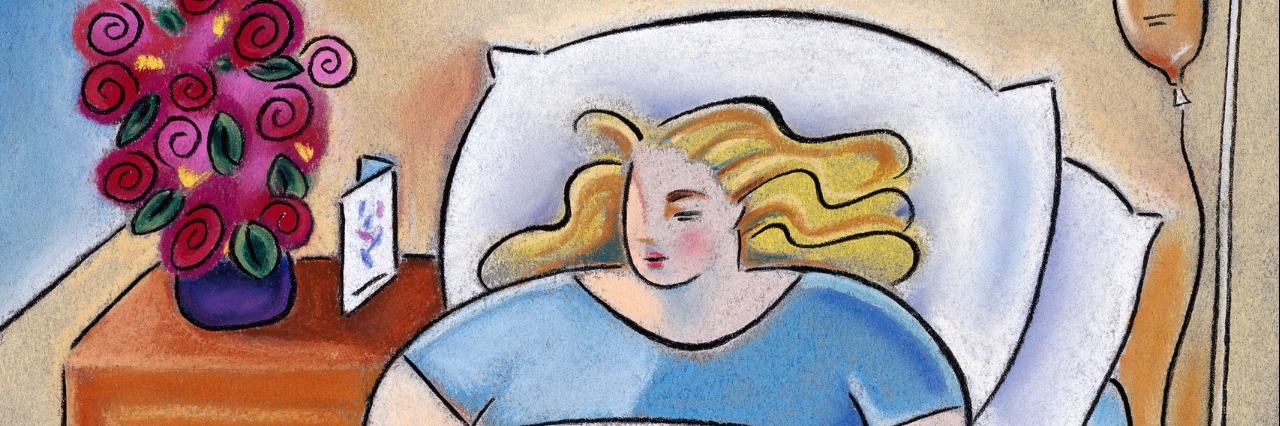 Things to Know If You Or Someone You Know Has Rheumatoid Arthritis woman in bed with iv drawing