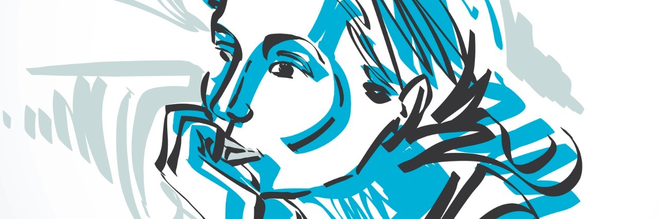 You Know You Have a Chronic Illness When drawing of woman with chin in hand