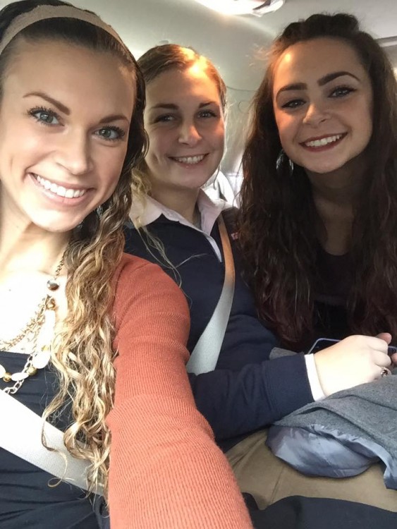 selfie of three sisters in the car