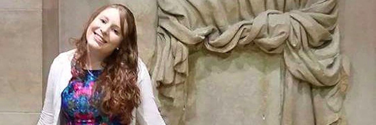 Woman Says People Constantly Tell Her That She Doesn’t ‘Look Sick’ young woman holding up her dress