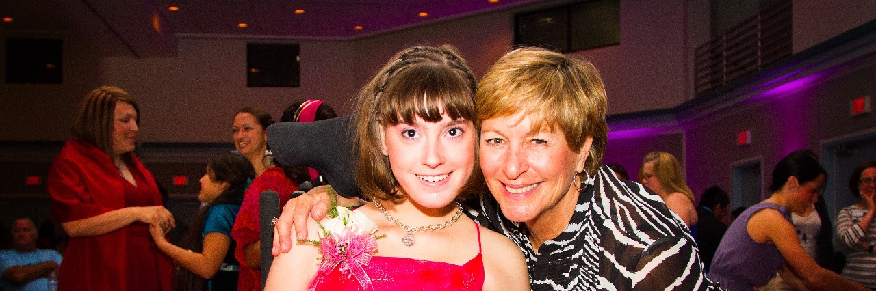Tish and her daughter at prom
