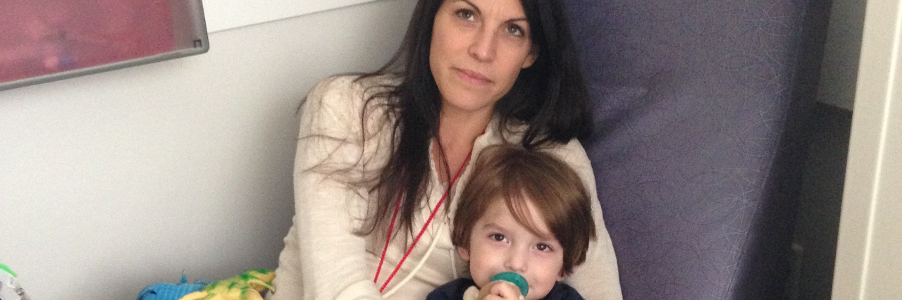 What to Hope for When a Child Has an Undiagnosed Condition Cohen getting his infusion.