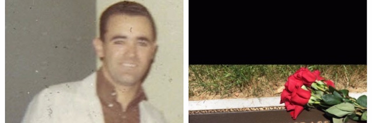 Veterans Day Lessons From My Dad on left, soldier, on right grave