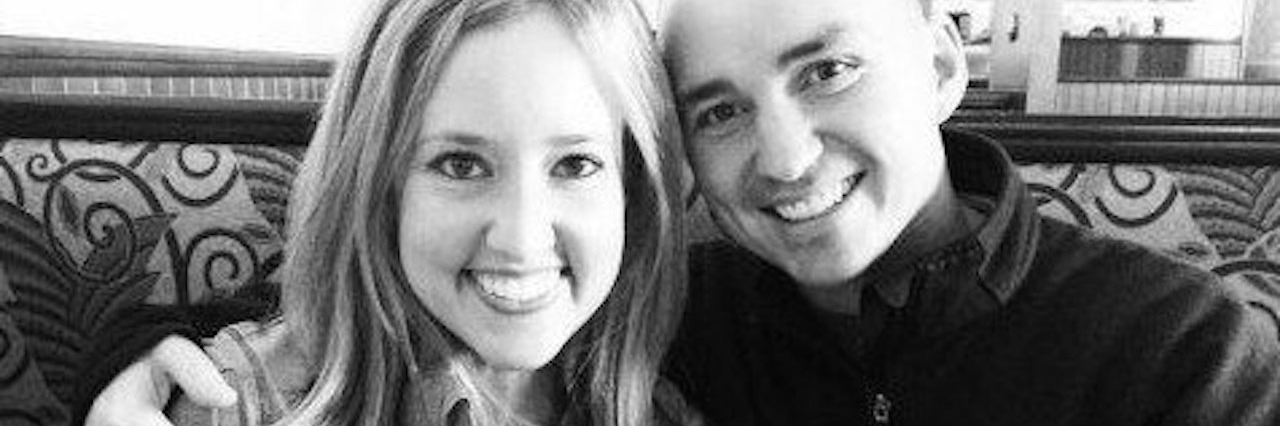 Woman Finds Her Strength When She Needs Surgery for Crohn’s Disease wife and husband about to take a bite of dessert