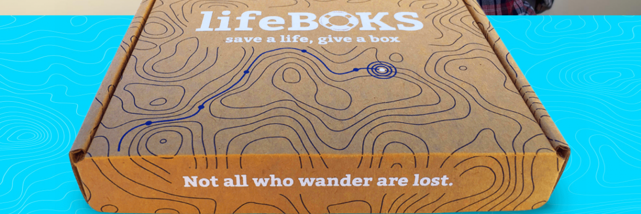 KultureCity Creates Free lifeBOKS to Help Kids With Autism Who Wander photo of a brown cardboard box which says lifeBOKS