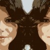 mirror image of two women