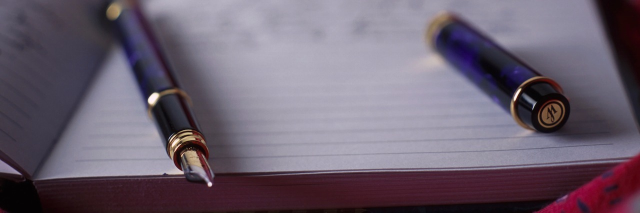 A Letter to Myself About My Eating Disorder a journal and a pen