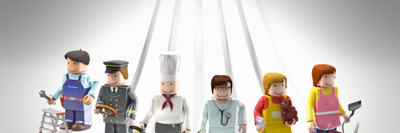 Having Multiple Sclerosis (MS) Feels Like Being a Lego Diversity occupations people as legos