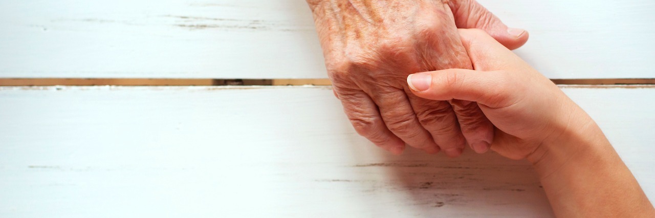 Thank You to People Who Support Family or Friends With Mental Illness two hands holding