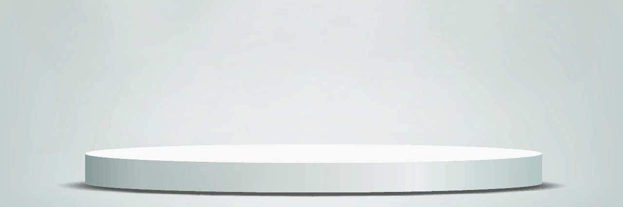 Responding to Being Called Inspirational Because of a Limb Amputation Round pedestal illuminated by spotlights.