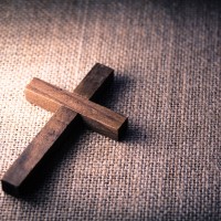 A wooden cross