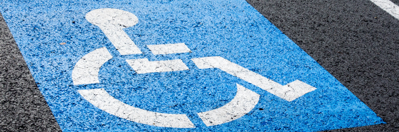 Responding to Being Judged for Using a Disability Parking Space Disability parking spot.