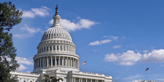 United States Capital building in Washington DC.