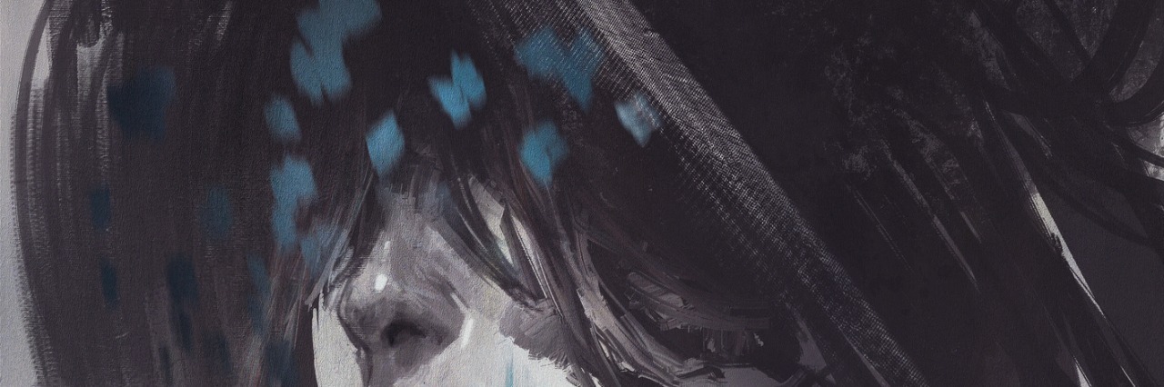 What My Depressive Episodes Feel Like abstract art of unusual portrait