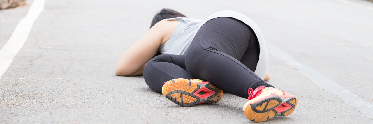 Coping With Falling and Loss of Balance After Brain Surgery Woman falling.