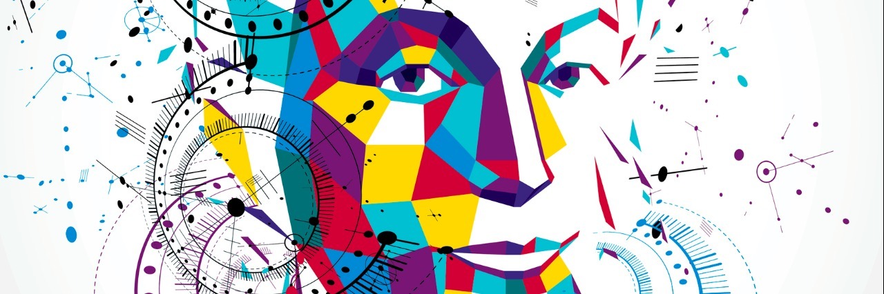 Coping With Being Assessed for Autism as an Adult rainbow colors on a woman's face