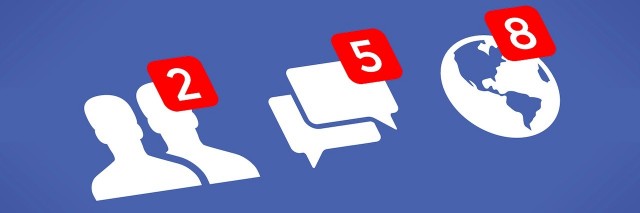 icons on Facebook with notifications
