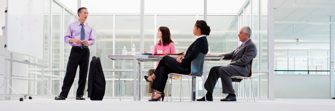 Anxiety: Tips for Business Meetings businesspeople in modern office