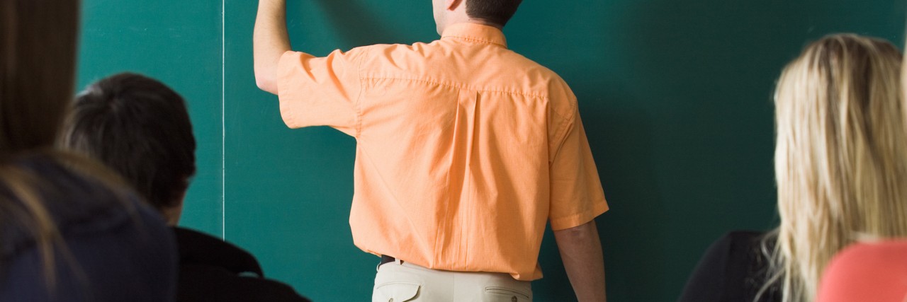 What I Want High School Special Education Teachers to Know Teacher writing on chalkboard