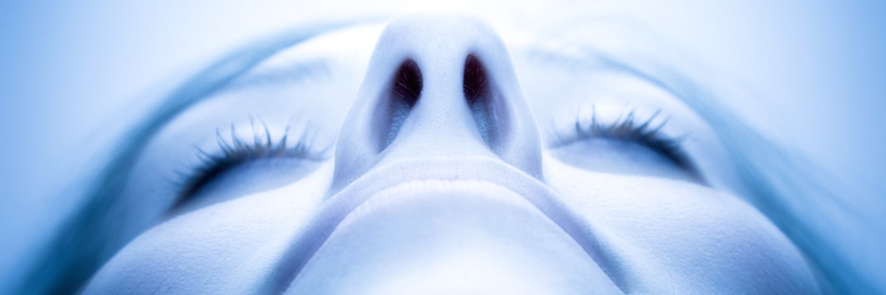 What People Think During a Panic Attack Woman looking up