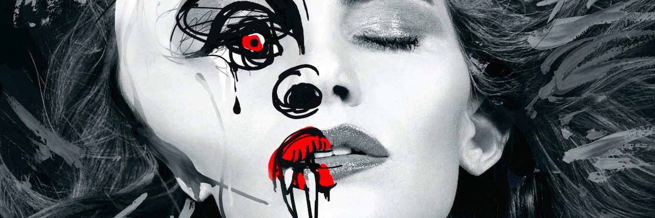 Nikki DuBose's "Washed Away" Excerpt: Model With an Eating Disorder A woman with half her face drawn as a cartoon