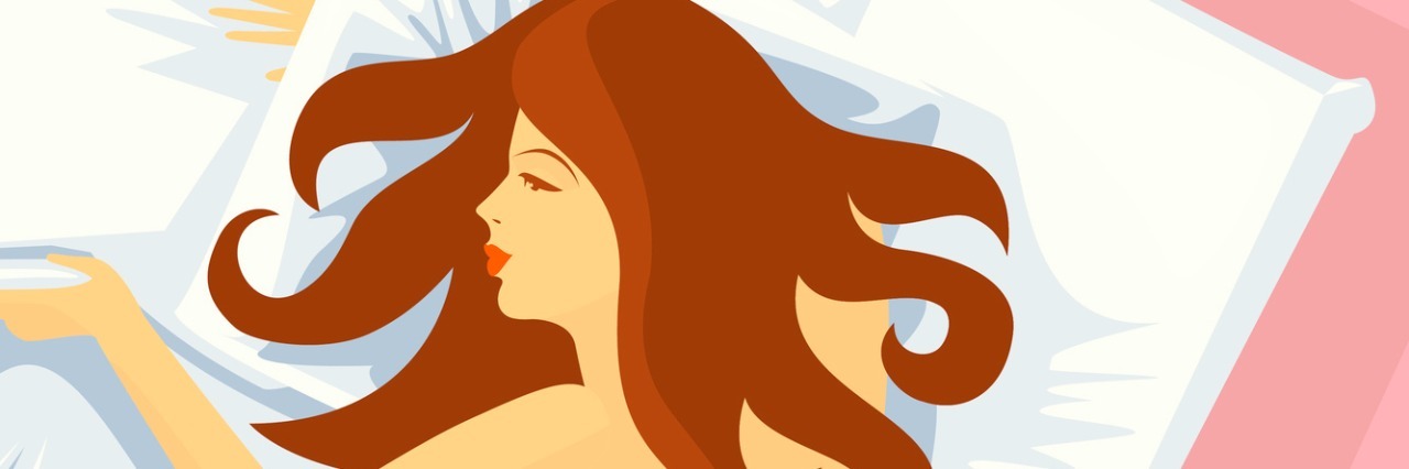 Waking Up Feeling Grief About My Chronic Pain woman sleeping in bed