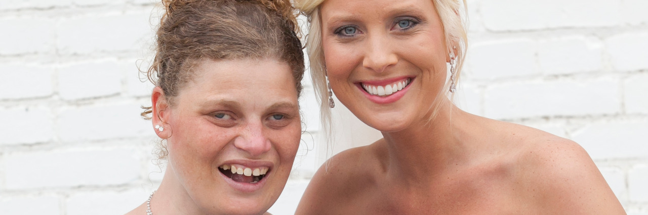 My Sister With Angelman Syndrome Made Me a Better Person Amber Rippy and her sister.