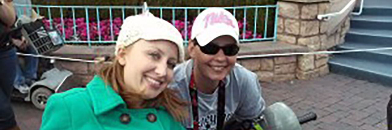 Kacy and Jen at Disneyland.