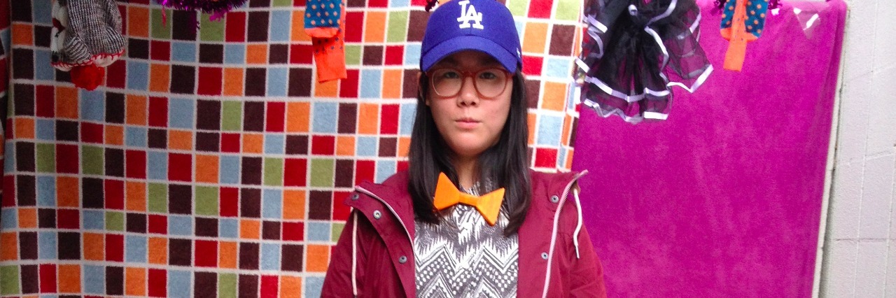 Going to College With Lupus girl wearing colorful outfit standing