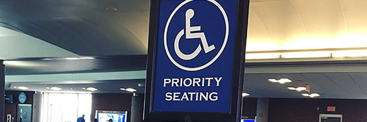 Tips for Traveling When You Use a Wheelchair Disability reserved section at airport.