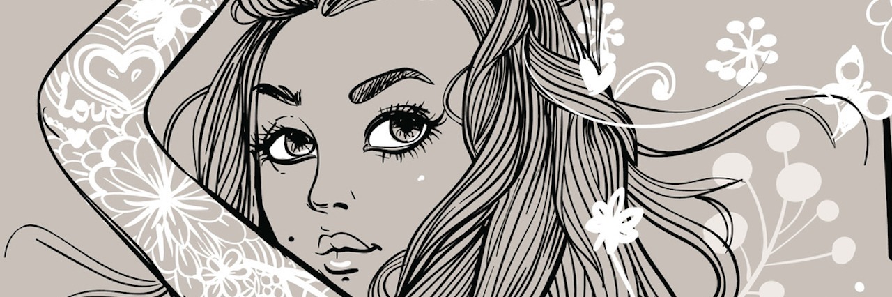 Hiding Symptoms of My Congenital Illness woman holding her hair away from her face