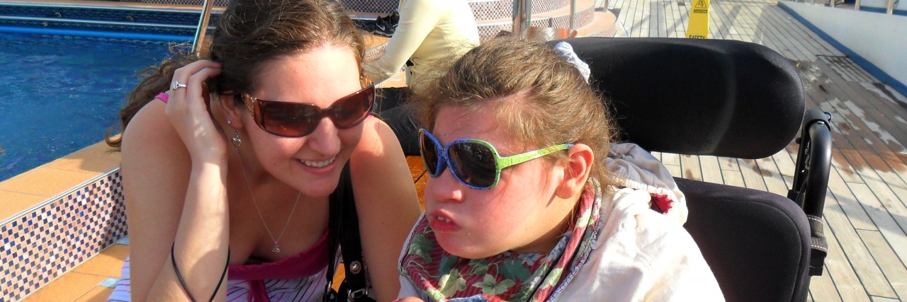 What I Wish Strangers Could See About My Daughter With Disabilities Hillary and sister, on a cruise.