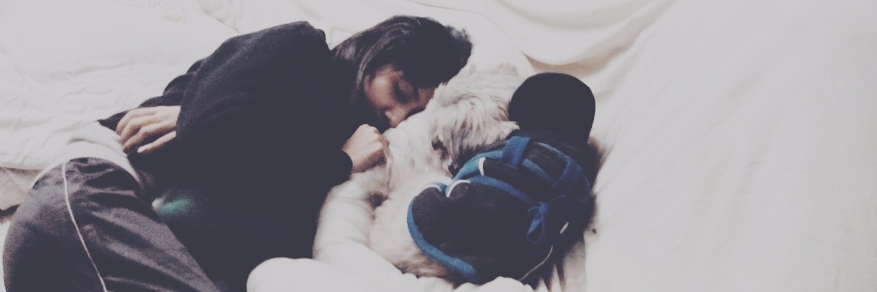 A Night Inside the Head of a Person With Painsomnia woman lying in bed