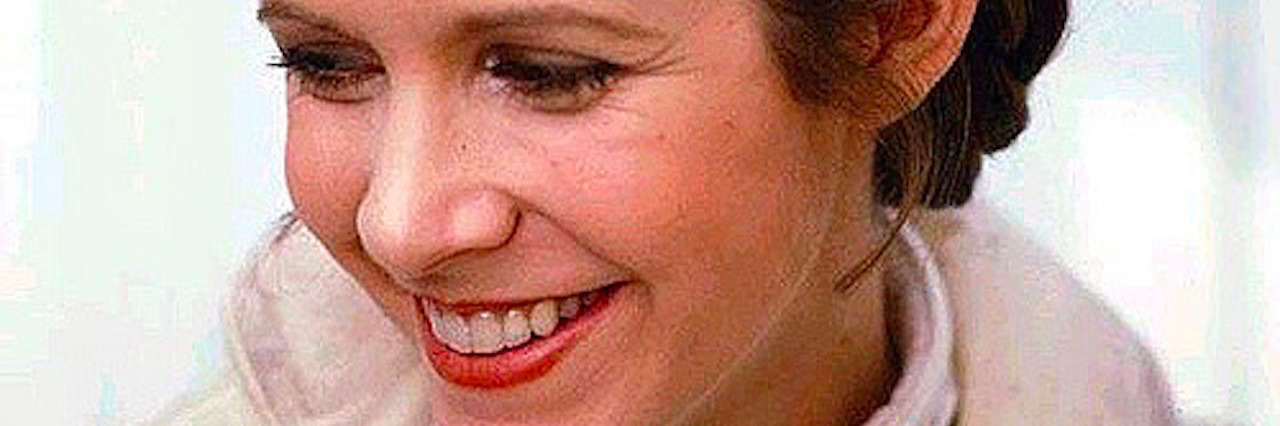 What Carrie Fisher Meant To Me as a Mental Health Advocate An older picture of Carrie Fisher in Star Wars