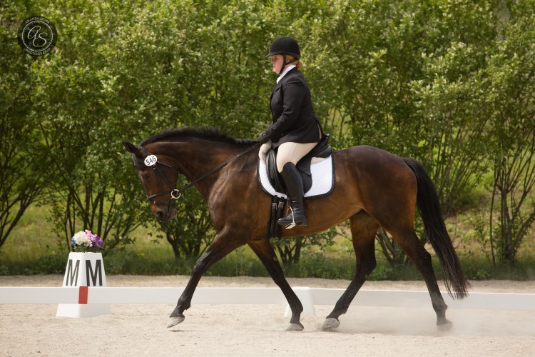 author riding on her horse