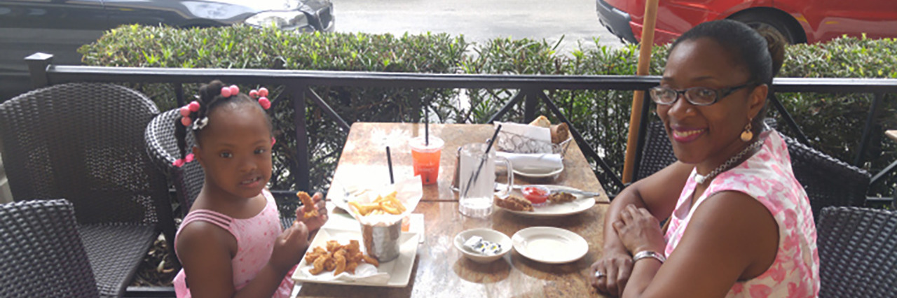 Wishing for an Understanding Date as Mom to a Child With Down Syndrome LaTaasha and her daughter.