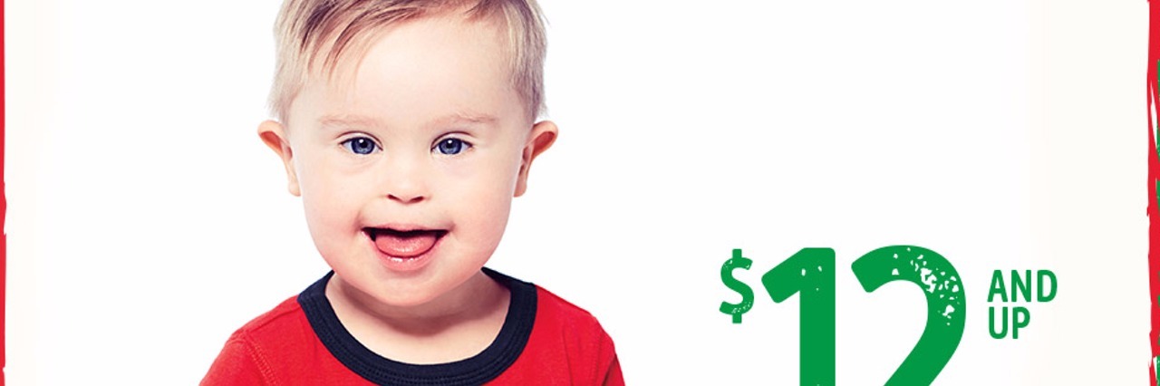 Asher Nash, Boy With Down Syndrome, Models for OshKosh Holiday Ads Photo of Asher Nash