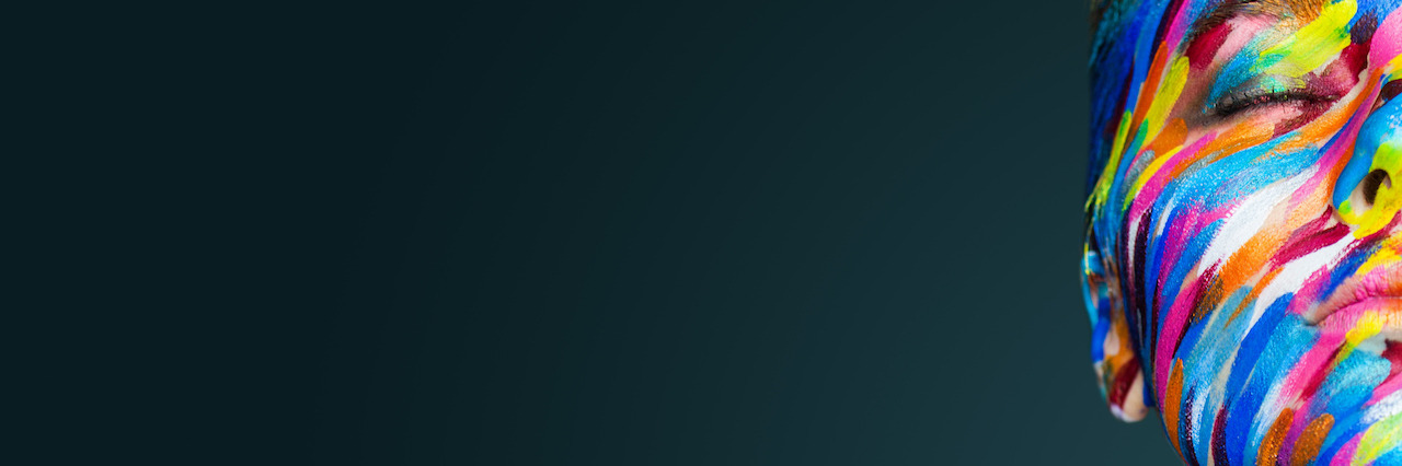 To the People With Borderline Personality Disorder Feeling Hopeless Portrait of the bright beautiful emotional woman with art make-up